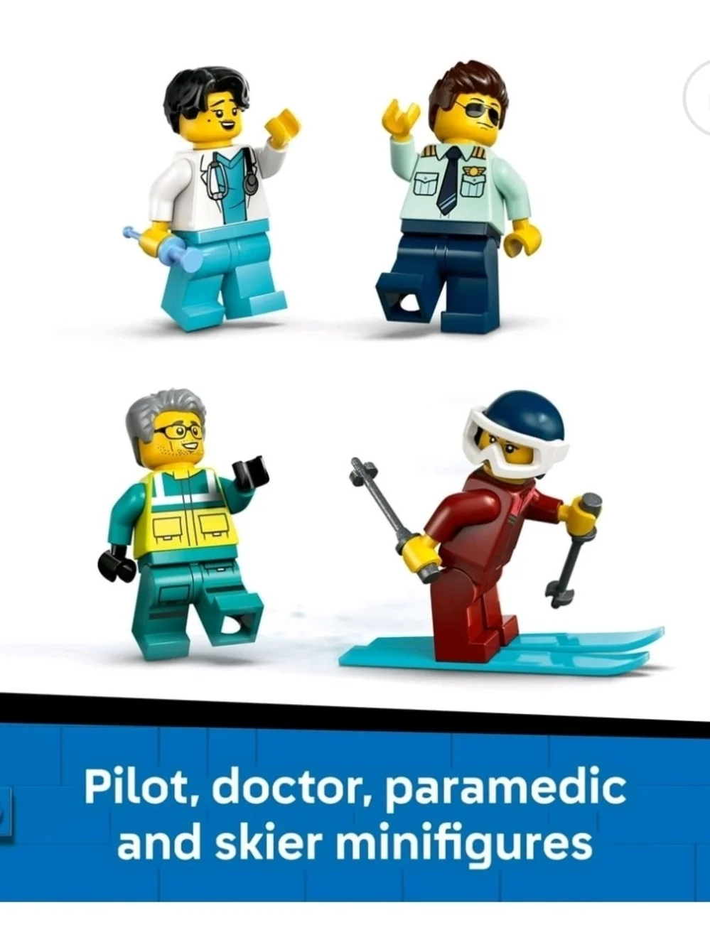 LEGO City Emergency Air Ambulance Airplane Building Toy for Kids - Pretend Play
